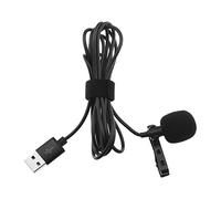 VGOL Micrófono Lavalier USB de Repuesto Micrófono con Clip de Solapa USB Condensador Omnidireccional Micrófono de Solapa Lavalier Accesorios para Reuniones de Chat en Estudio en Casa