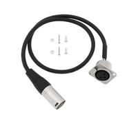 VGOL Panel de Conexión XLR Montaje en Panel Sin Soldadura para Caja de Escenario Conector XLR Hembra Montable A Conector XLR Macho