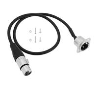 VGOL Panel de Conexión XLR Montaje en Panel Sin Soldadura para Caja de Escenario Conector XLR Macho Montable A Conector XLR Hembra