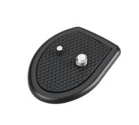 VGOL Placa de Liberación Rápida para Trípode con Tornillo de Montaje de 1/4" (27 X 27 Mm) Compatible con Amazon Basics Trípode Ligero de 50 Pulgadas