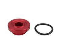 VGOL Tapón de Drenaje de Aceite del Cárter de ATV con Junta Tórica 1S3-15189-00-00 Compatible con Yamaha Raptor 700 700R Rojo