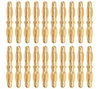 Vgoohobby 20 adaptadores de enchufe tipo bala banana macho a macho de 4 mm para motor FPV ESC batería Lipo de coche RC barco FPV ESC