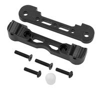 Vgoohobby Brazo de fijación de suspensión delantero inferior de aluminio compatible con Arrma 1/8 Tailon Typhon Kraton Notorious 6S BLX, 1/7 Felony Infraction V2 Limitless Mojave Upgrade Parts (negro)