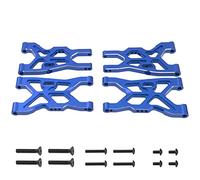Vgoohobby Juego de brazos de suspensión delanteros y traseros de metal, piezas compatibles con Arrma 1/8 Infraction 4X4 MEGA/Vendetta 4X4 3S BLX RC Car (azul)