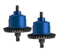 Vgoohobby - Juego de diferenciales delanteros/traseros de metal diferencial, kit completo de piezas de actualización compatibles con Traxxas Slash 4X4 VXL Stampede 4X4 VXL Rustler 4X4 VXL HQ727 1/10 RC Car (azul)