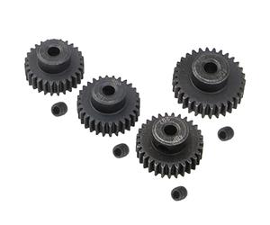 Vgoohobby Juego de engranajes de piñón de paso 48 de acero de 3.175 mm Eje 27T 28T 29T 30T Motor engranajes compatibles con Tamiya Kyosho RedCat Losi Axial Traxxas 1/10 RC Car