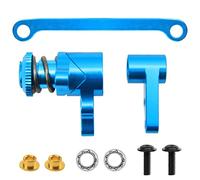 Vgoohobby - Juego de servo de montaje de dirección de aluminio compatible con WLtoys 1/14 144001 144002 144010 124016 124018 124019 RC Car