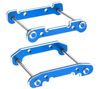 Vgoohobby Placa de refuerzo de brazo oscilante delantero trasero compatible con WLtoys 144001 144002 144010 124016 124017 124018 124019 RC Car (azul)