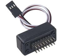 Vgoohobby RC Car CH3 Extender CH3 Interruptor de control de 8 puertos Hub tercer canal interruptor compatible con 1/8 1/10 1/16 RC coche Led Winch techo Led luz