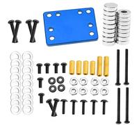 Vgoohobby Soporte de fijación invisible para poste de carrocería de coche RC compatible con 1/28 Wltoys K969 K979 K989 K999 P929 P939 284131 Kyosho Mini-Q RC piezas de actualización de coche (azul)