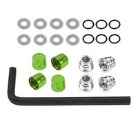 Vgoohobby Tapas de cubo de rueda M4 compatibles con Traxxas TRX4 TRX6 Axial SCX10 90046 Redcat Gen8 Tamiya 1/10 RC Crawler Car (verde)