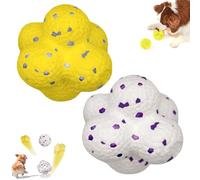 Vgpbphj The Mellow Dog - Pelota calmante para perros, pelota de apoyo emocional para perros, pelotas de tenis indestructibles para perros, pelota Petbobi para masticadores agresivos (A1+A2)