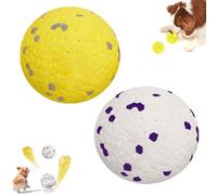Vgpbphj The Mellow Dog - Pelota calmante para perros, pelota de apoyo emocional para perros, pelotas de tenis indestructibles para perros, pelota Petbobi para masticadores agresivos (B1+B2)