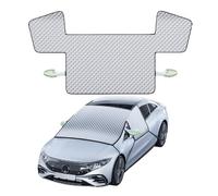 VGTDCDT Cubrevientos para Coche de Invierno para Toyota Sai 2013-2017 Sedan, con 9 Imanes, 6 Correas Elásticas y Protección para 3 Ventanas,Silver-157 * 120cm