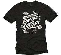 Vgtr Cool Bathroom Better T-Shirt with Breaking Call Saul Men Nerd Heisenberg Shirt Black L