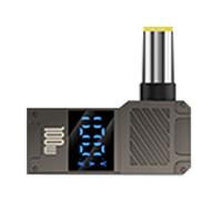 Vgvgaj Convertidor de enchufe hembra tipo C a CC macho | Enchufe tipo C a CC - Cargador USB C a portátil con pantalla digital para paquete de batería