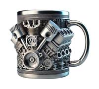 Vgvgaj Copa De Acero Inoxidable Con Motor V8 Motores V8 Copa Taza Personalizada Motores Portátil Motores Beber Taza Decoración Estética Para La Cocina