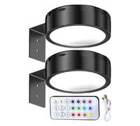 Vgvgaj Luz Para Cuadros,2 Unidades Lámpara USB Recargable | Mando Magnético Regulable Luz 3 Colores Para Hogar Sala Dormitorio Pasillo