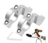 Vgvgaj Soporte Adaptador Para Espejo De Moto,Juego De 2 Piezas De Aleación De Aluminio Universal | Montaje en Manillar de Moto - para Senderismo, Montaña, Ruta, Scooter, Ciclismo