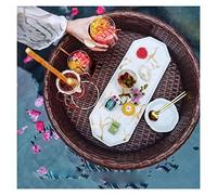 VGVSBG Bandeja Flotante de Lujo para Servir, Mesa con Bandeja para Piscina, Mesa y Barra Flotante para Servir de 60x15 cm, Bandeja Flotante Impermeable para Desayuno d