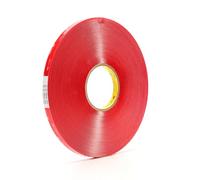 VHB 3M Cinta de Espuma Acrílica 4905P, Incolora, 19 mm x 66 m, 0.5 mm, 4 Rollos
