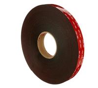 VHB 3M Cinta de Espuma Acrílica 5925F, Negro, 9 mm x 33 m, 0.6 mm, 8 Rollos