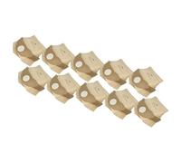 vhbw 100x bolsa compatible con Kärcher A 2004, A 2000 - A 2099 Serie, A 2003 Serie, A2004 aspiradora - 25 cm x 24,5 cm marrón