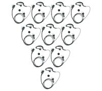 vhbw 10x Auriculares Compatible con Alan Midland GXT-850, GXT-800, GXT-950, GXT-900, GXT-775, LXT-210, HP446 Radio, walkie Talkie