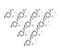 vhbw 10x Auriculares Compatible con Kenwood TH-41AT, TH-41BT, TH-42, TH-42A, TH-42AT Radio, walkie Talkie, Tubo acústico Transparente