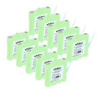vhbw 10x batería Compatible con Midland BATT8R, BATT-8R Radio (600 mAh, 4,8 V, NiMH)