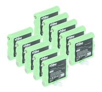 vhbw 10x batería Compatible con Midland M48 S, M99 S, M24 Plus, PMR446, M24 S, 456R, G8 BT Radio (700 mAh, 7,4 V, NiMH)