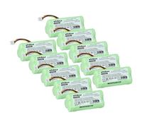 vhbw 10x batería Compatible con Zebra DS6878, LI4278, LS4278 escáner códigos de Barra, TPV (800 mAh, 3,6 V, NiMH)