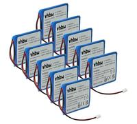 vhbw 10x batería reemplaza Aastra BKB 201 010/1, FA01302005, FA83601195 para teléfono Fijo o inalámbrico (650 mAh, 3,7 V, Li-Ion)