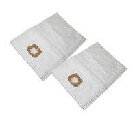 vhbw 10x Bolsa aspiradora compatible con Kärcher NT 25/1 Ap, NT 27/1 Advanced aspiradora - vellón micro, capacidad de 30 l, 33 cm x 27 cm, blanco