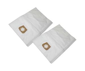 vhbw 10x Bolsa aspiradora compatible con Kärcher NT 65/2 Eco, NT 611 Eco TEA aspiradora - vellón micro, capacidad de 30 l, 33 cm x 27 cm, blanco