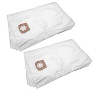 vhbw 10x Bolsa aspiradora compatible con Kärcher NT 65/2 Eco Tc, NT 65/2 Eco Me Tc aspiradora - vellón micro, capacidad de 30 l, 33 cm x 27 cm, blanco
