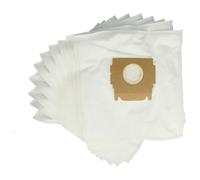 vhbw 10x Bolsa aspiradora compatible con Moulinex Power Clean AV 9 Serie, BP 1, BP 2, BP 3 aspiradora - vellón micro, 29 cm x 20,5 cm, blanco