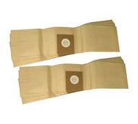vhbw 10x bolsa aspiradora compatible con Taski Go aspiradora - Filtro de papel, 63 x 15 cm, marrón