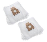 vhbw 10x Bolsa aspiradora reemplaza Hoover H77, 35601734 para aspiradora - vellón micro, 27 cm x 26,9 cm, blanco