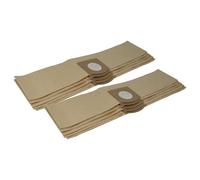 vhbw 10x bolsa compatible con Kärcher WD 1 Compact Battery, WD 1 Compact Battery Set aspiradora - 54 cm x 12 cm marrón