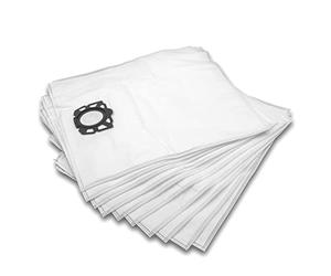 vhbw 10x bolsa compatible con Kärcher WD 5 V-25/5/22, WD 6 P S V-30/6/22/T aspiradora - vellón micro, 51 cm x 43 cm blanco