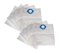 vhbw 10x bolsa compatible con Nilfisk G90, GA70, GS84, GM90 POP, GS80, GM90, GS81, GM80, GM80P aspiradora - 39 cm x 40 cm blanco