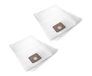 vhbw 10x bolsa compatible con Nilfisk Multi 20, 20 CR, 20 CR EU, 20 Inox, 20 T, 20 T INOX, 30 Inox, 30 T aspiradora - vellón micro, blanco