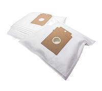 vhbw 10x bolsa compatible con Siemens VS 01G500... Serie, 01G600... Serie, 01G500/01 aspiradora - tipo K 27 cm x 21 cm blanco