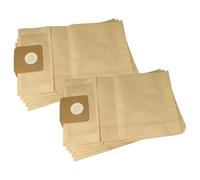 vhbw 10x bolsa compatible con Wirbel 909 PLUS, 909 aspiradora - papel de filtro, TA 1, 40 cm x 24 cm marrón