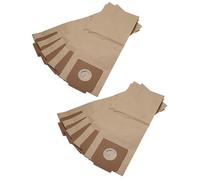 vhbw 10x bolsa reemplaza Kärcher 69043350, 69043330, 6.904-335.0, 6.904-333.0 para aspiradora - 24 cm x 15 cm marrón