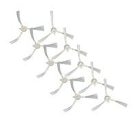 vhbw 10x Cepillo Lateral Compatible con Rowenta X-plorer Serie 45 Aqua RR8277, RR8277WH Robot Aspirador - Set cepillos, Gris/Azul