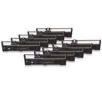 vhbw 10x cinta de tinta de nailon para su impresora matricial compatible con Epson FX-590, FX-890, FX590, FX890, LQ-590, LQ-890, LQ590, LQ890