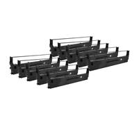 vhbw 10x Cinta de color de escritura reemplaza Epson C13S015633 para impresora de matriz o de tickets - negro
