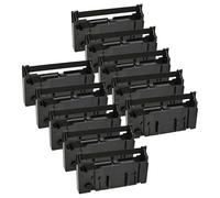 vhbw 10x Cinta de color de escritura reemplaza Epson C43S015356, ERC-18, ERC-18B para impresora de matriz o de tickets - negro